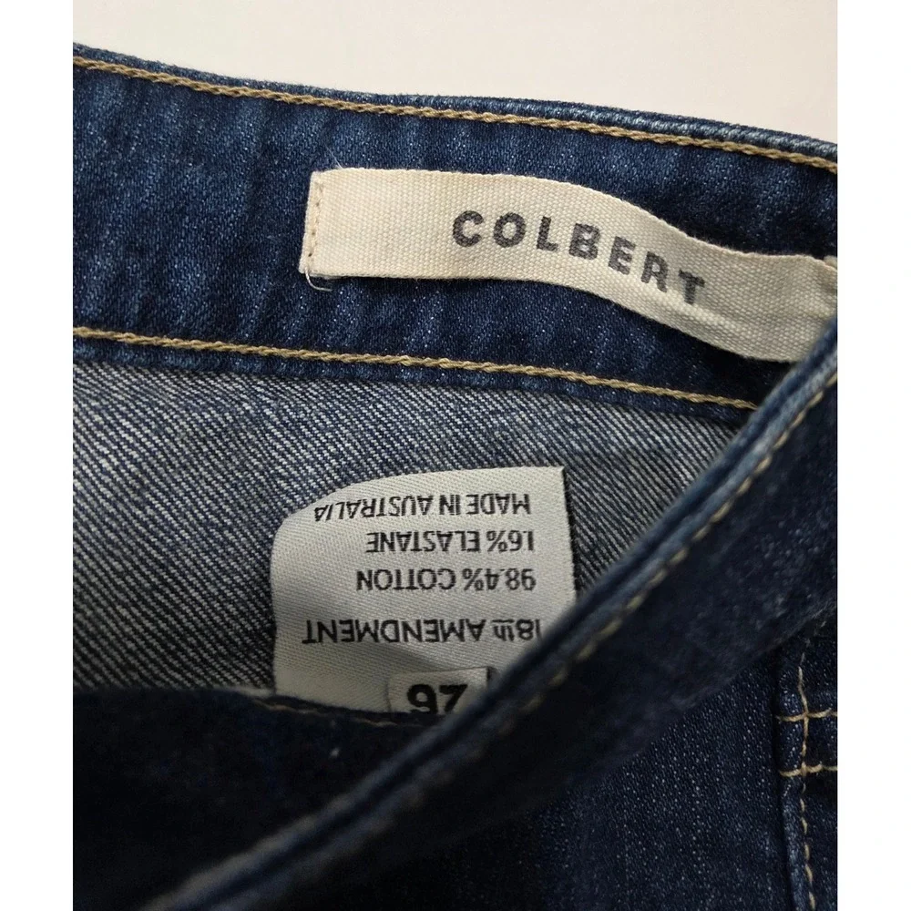 18th Amendment Colbert Wide Leg Flare Jeans Dark Wash High Rise Size 26 Long - Picture 6 of 10